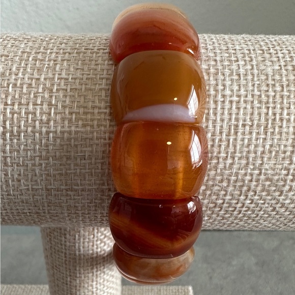 Carnelian Stretch Bracelet by Jay King - Picture 2 of 10